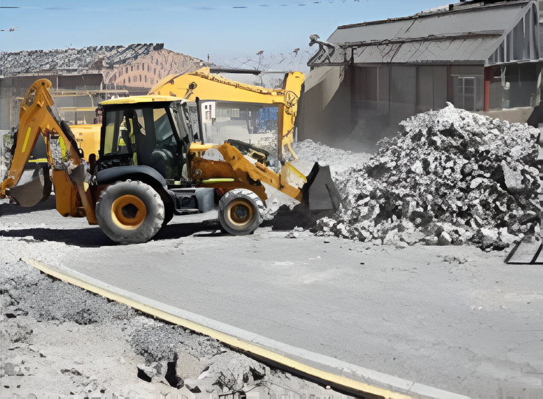 Trabajos de excavación y preparación de zanjas para un sistema de alcantarillado.